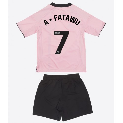 Leicester City Issahaku Fatawu #7 Tercera Equipación Niños 2025-26 Manga Corta (+ Pantalones cortos)